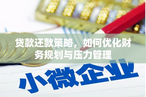 久治贷款还款策略，如何优化财务规划与压力管理