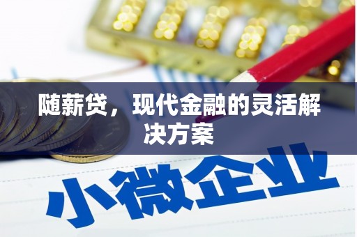 化州随薪贷，现代金融的灵活解决方案