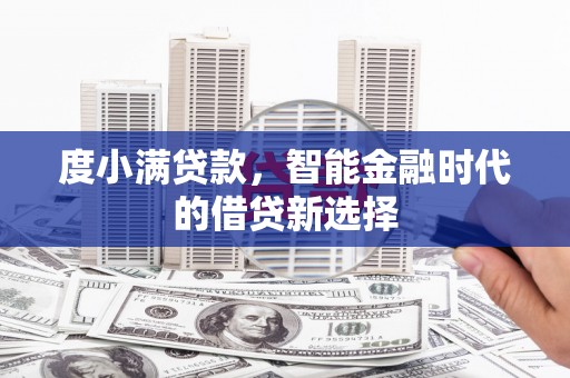 茂林度小满贷款，智能金融时代的借贷新选择