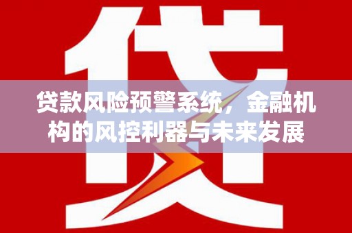 梁河贷款风险预警系统，金融机构的风控利器与未来发展