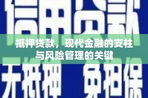 临渭抵押贷款，现代金融的支柱与风险管理的关键
