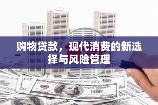 金阳购物贷款，现代消费的新选择与风险管理
