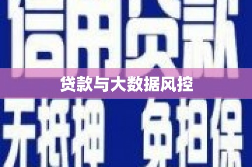 湖北贷款与大数据风控