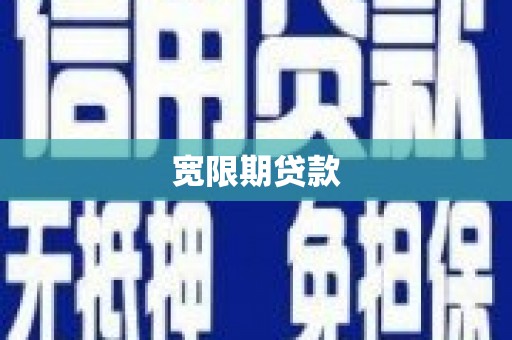新河宽限期贷款