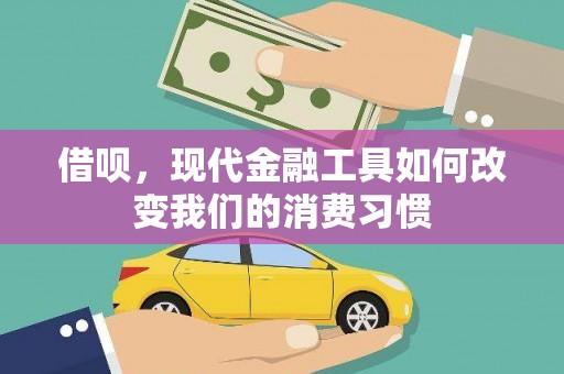 沈北新区借呗，现代金融工具如何改变我们的消费习惯