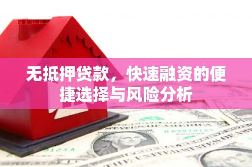得荣无抵押贷款，快速融资的便捷选择与风险分析