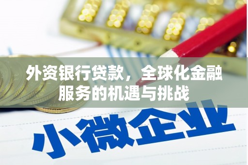 黔东南外资银行贷款，全球化金融服务的机遇与挑战