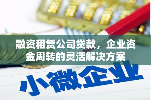 舞阳融资租赁公司贷款，企业资金周转的灵活解决方案