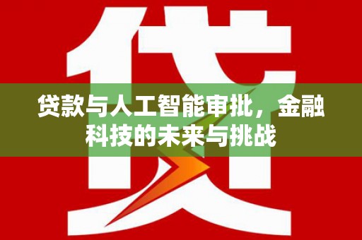 通霄贷款与人工智能审批，金融科技的未来与挑战