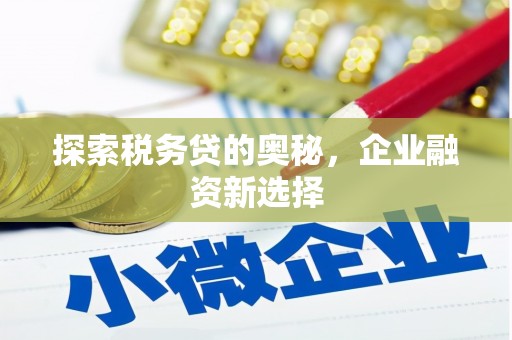 汾阳探索税务贷的奥秘，企业融资新选择