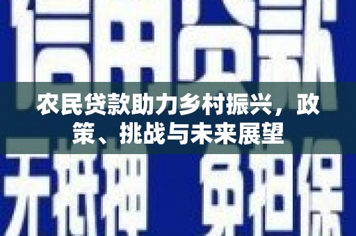 库尔勒农民贷款助力乡村振兴，政策、挑战与未来展望