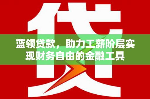 昭化蓝领贷款，助力工薪阶层实现财务自由的金融工具