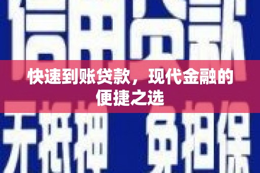南阳快速到账贷款，现代金融的便捷之选