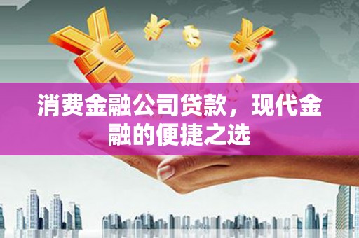 连云消费金融公司贷款，现代金融的便捷之选