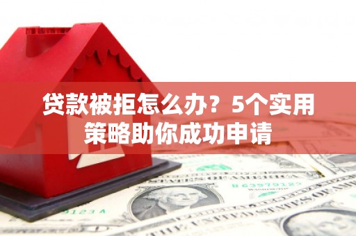 蒙城贷款被拒怎么办？5个实用策略助你成功申请