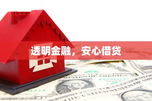 安岳透明金融，安心借贷