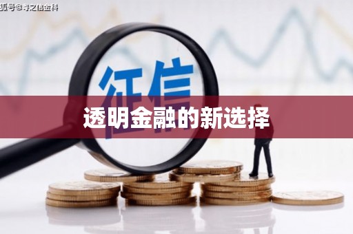 黔西透明金融的新选择